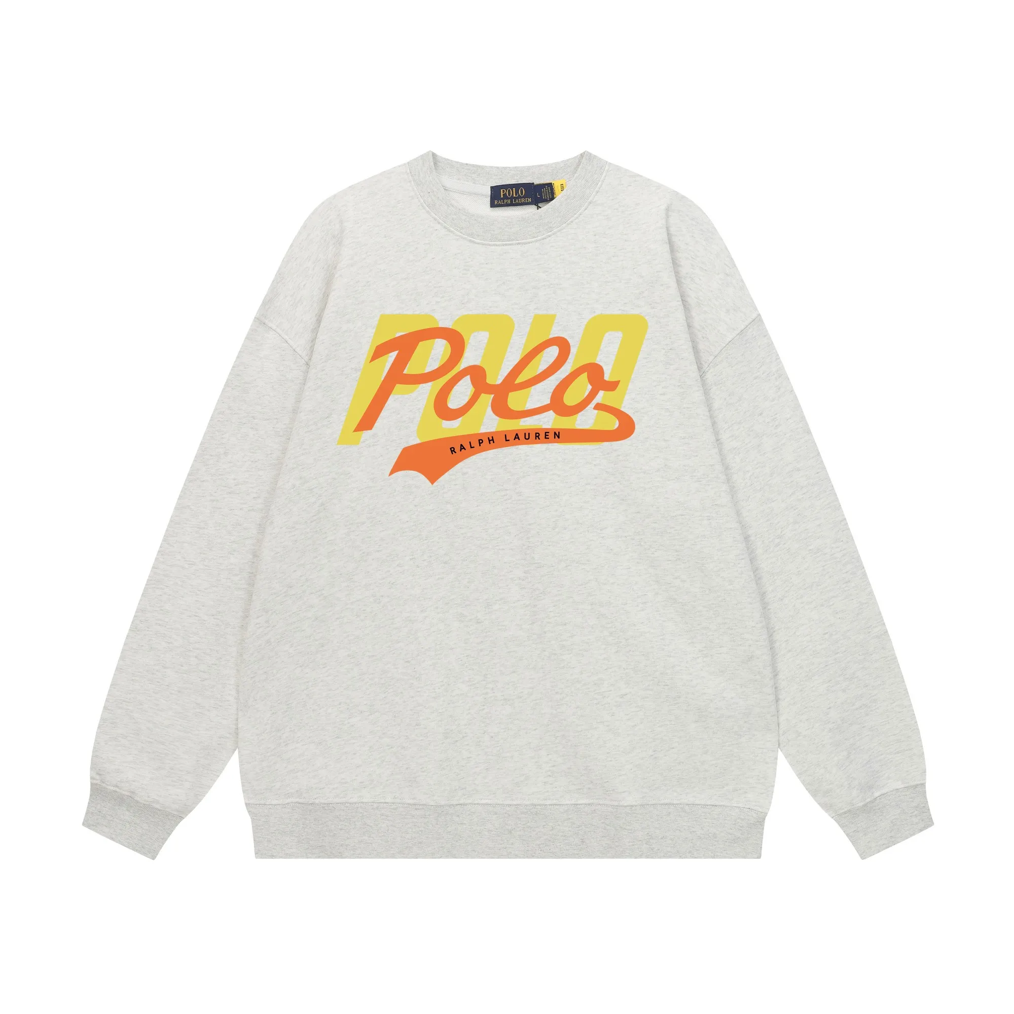 P200 Long-term stock] RalphLauren/Ralph Lauren 2025 autumn and winter new bear letter print 420g heavy large terry sweatshirt Ralph Lauren's age-reducing item, the coat fabric is made of 85% cotton ➕15% polyester, which not only retains the softness, comfort and breathability of cotton, but also adds the wear resistance and wrinkle resistance of polyester fiber, making the clothes more durable and easy to care for. Even in slightly cooler weather, you won't feel stuffy when wearing it. This kind of fabric has a natural crisp feel and is not easy to pill or deform. The bear on the chest is printed with English letters. It is full of color, full of three-dimensionality, and lifelike, adding a bit of liveliness and interest to the whole sweatshirt. There is no pressure to dress, regardless of age or gender. Complete accessories! Color: black, white, navy blue, light floral gray Size: M-L-XL-XXL